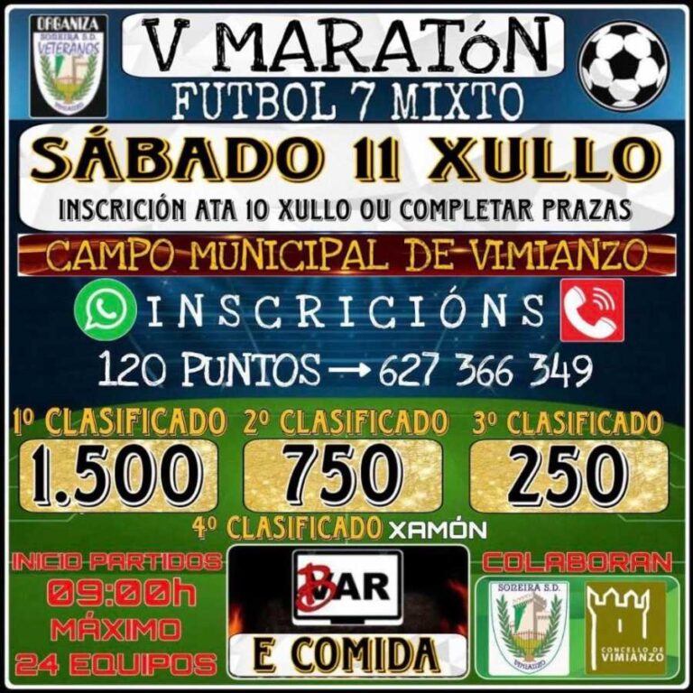 V Maratón Fútbol 7 Mixto en Vimianzo