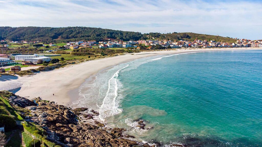 Vista Aérea Da Praia De Laxe