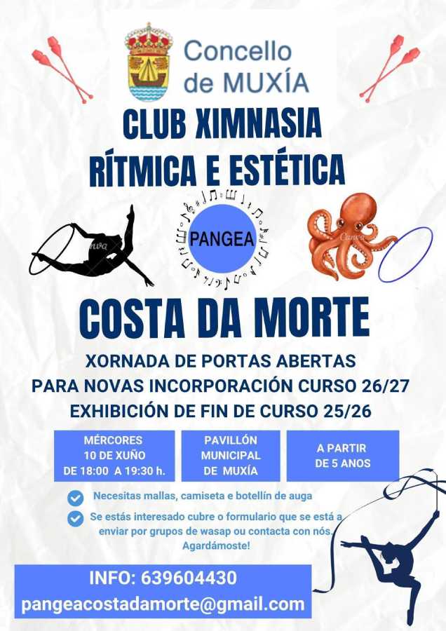 Ximnasia rítmica e estética en Muxía