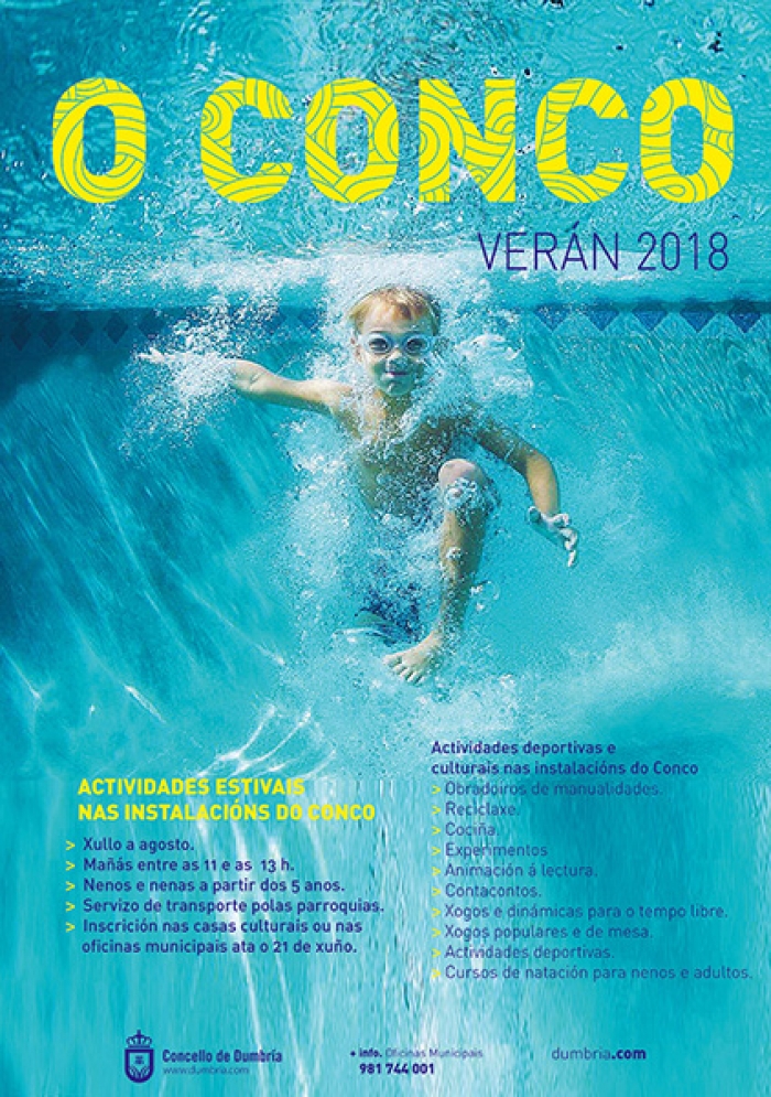Abierto el plazo de inscripcion para las actividades de verano en dumbria