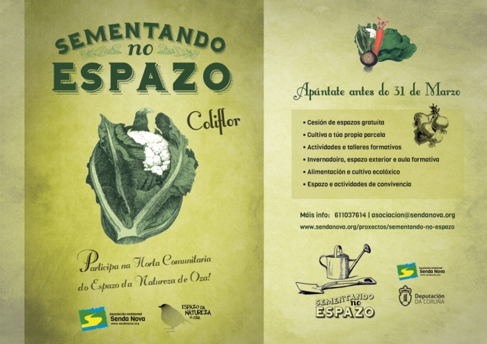Apuntante a sementando no espazo la nova huerta comunitaria de senda nova