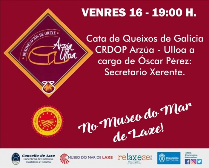 Cata de quesos en el museo del mar de laxe
