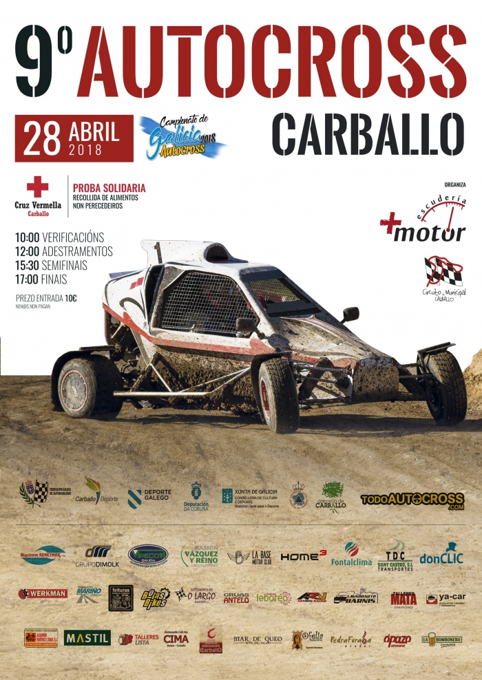 El 9 autocross ayuntamiento de carballo abre el calendario autonomico con la inscripcion mas alta de los ultimos anos