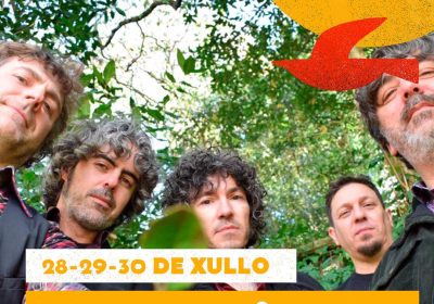 Cartel concierto jorge lorre & friends camping lago mar