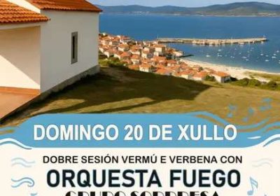 Cartel Cruza da Rosa en Laxe 2025
