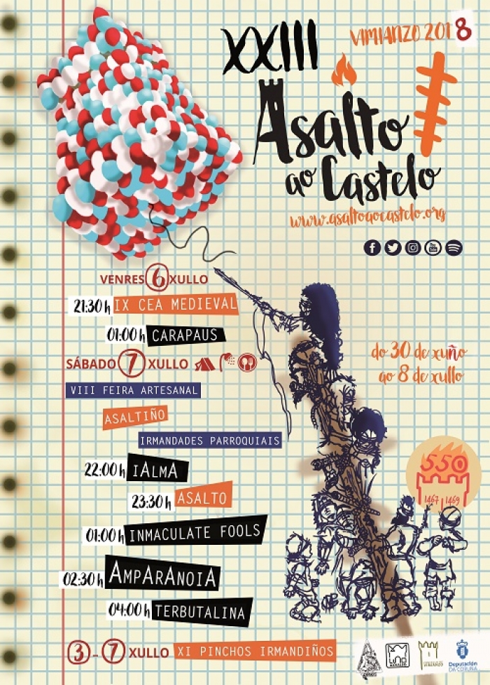 O asalto ao castelo celebra os 550 anos do historico ataque