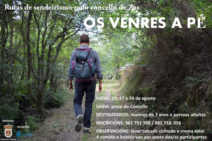 Os venres a pe en zas