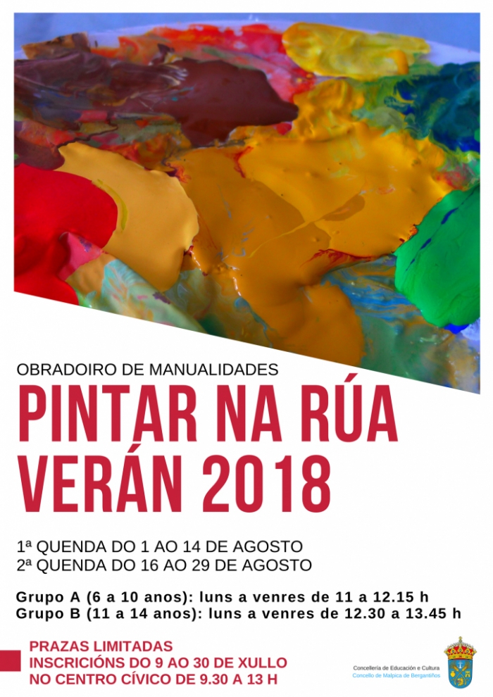 Pintar na rua en malpica 2018