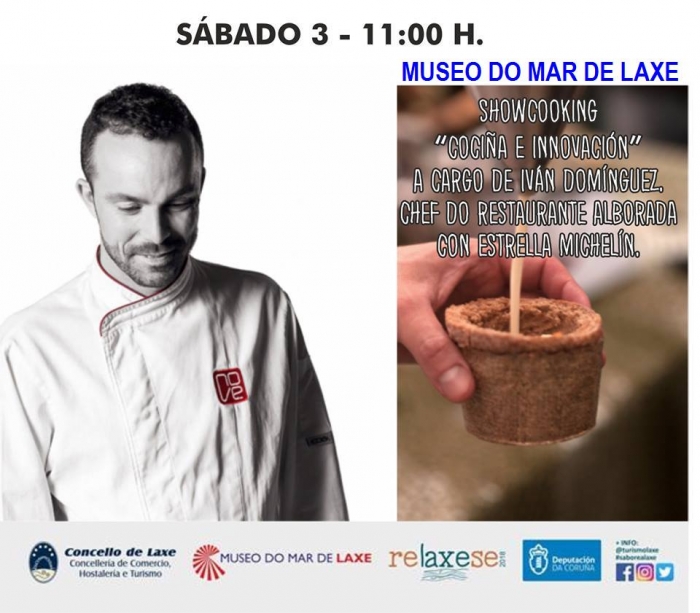 Showcooking en laxe con ivan dominguez