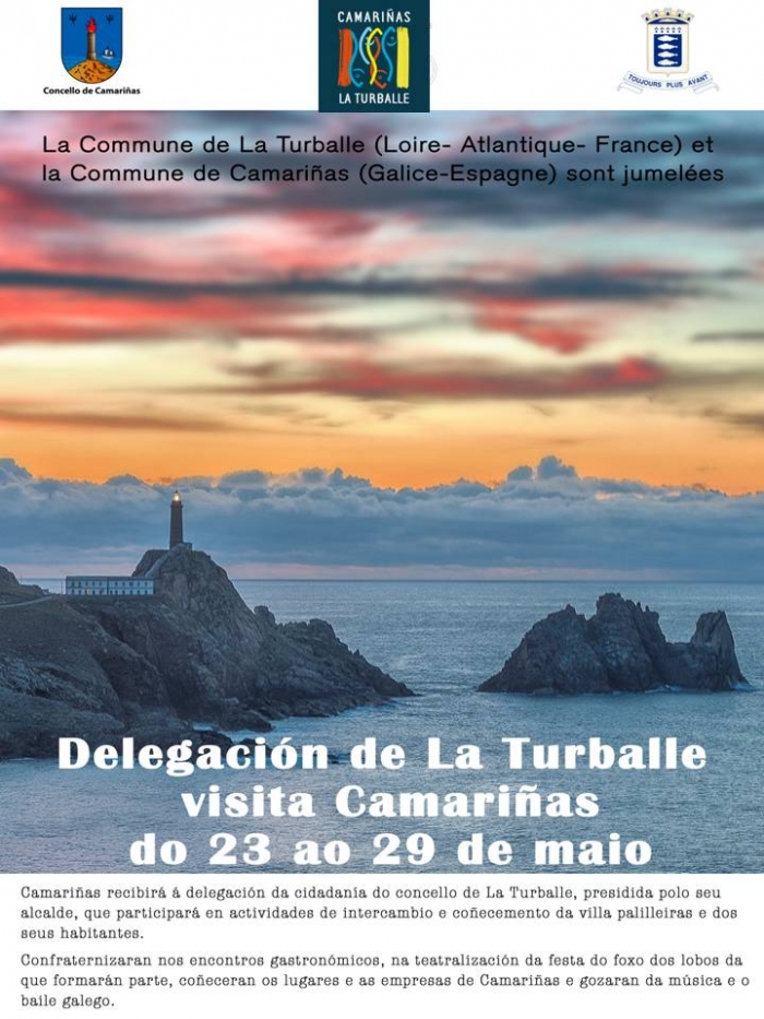 Visita de la delegacion del ayuntamiento frances de la turballe a camarinas